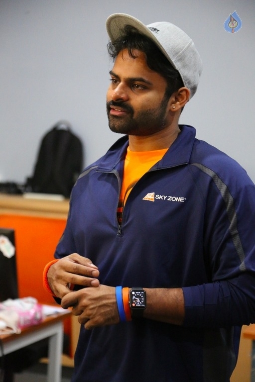 Sai Dharam Tej Brand Ambassador For Sky Zone Park - 17 / 19 photos