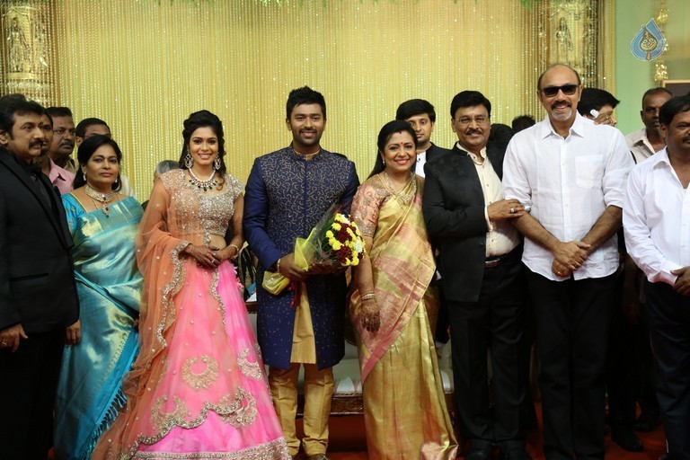 Shanthnu - Keerthi Wedding Reception Photos - 18 / 29 photos