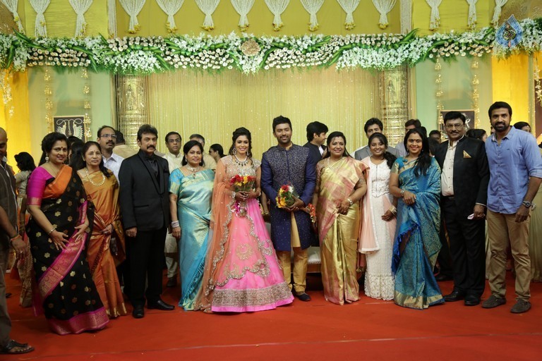 Shanthnu - Keerthi Wedding Reception Photos - 21 / 29 photos