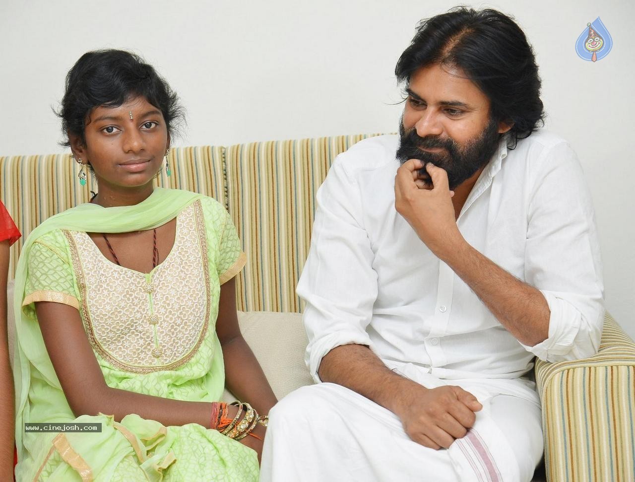 Srija Family Meets Pawan Kalyan - 14 / 19 photos