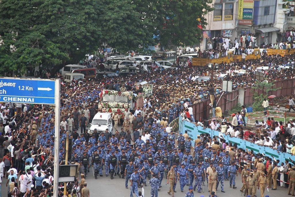 Tamil Nadu CM Jayalalithaa Final Journey Photos - 5 / 147 photos