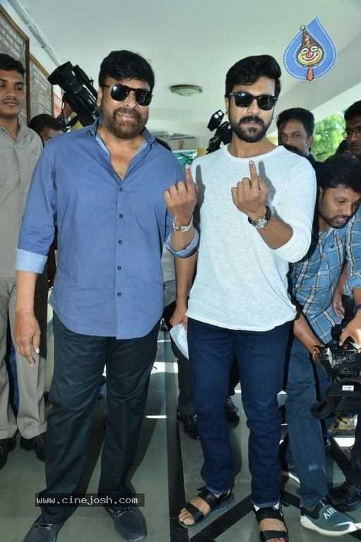 Tollywood Celebrities Cast Their Vote - 51 / 61 photos
