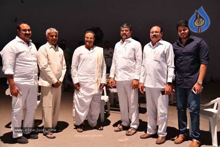 TTDP Leaders Meet Balakrishna On NTR Biopic Movie Sets - 3 / 6 photos