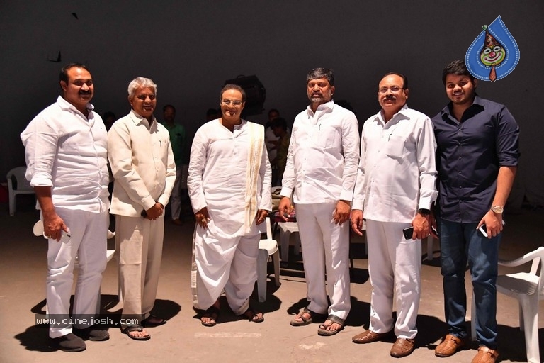 TTDP Leaders Meet Balakrishna On NTR Biopic Movie Sets - 5 / 6 photos