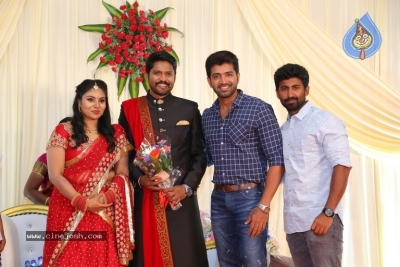 Actor Soundararaja And Tamanna Wedding Reception Stills - 1 of 26