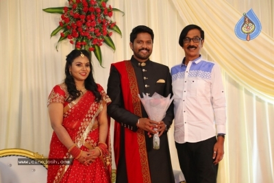 Actor Soundararaja And Tamanna Wedding Reception Stills - 5 of 26