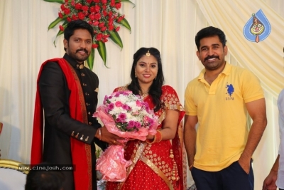 Actor Soundararaja And Tamanna Wedding Reception Stills - 8 of 26