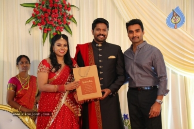 Actor Soundararaja And Tamanna Wedding Reception Stills - 12 of 26
