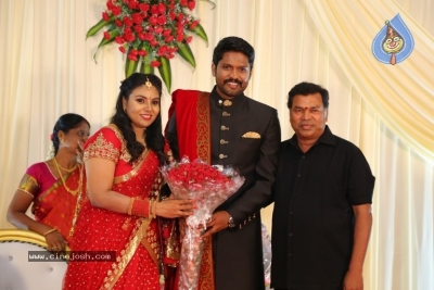 Actor Soundararaja And Tamanna Wedding Reception Stills - 16 of 26