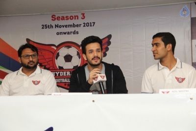 Akhil at Hyderabad Football League - 6 of 18