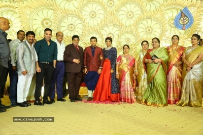 Ambica Krishna Grandson Wedding Reception Photos - 21 of 30