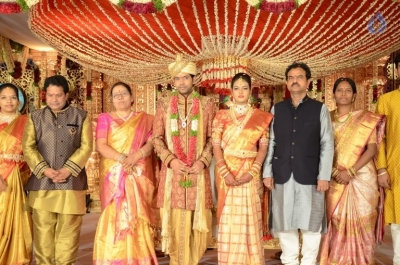 Celebrities at Sana Yadi Reddy Son Nikhilesh Reddy Wedding Event - 45 of 62