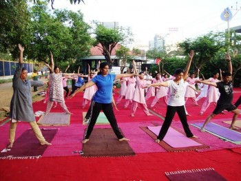 Celebrities at Yoga Day Celebrations - 3 of 23
