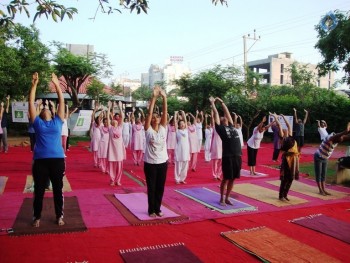 Celebrities at Yoga Day Celebrations - 11 of 23