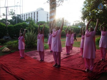 Celebrities at Yoga Day Celebrations - 14 of 23