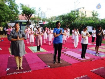 Celebrities at Yoga Day Celebrations - 20 of 23