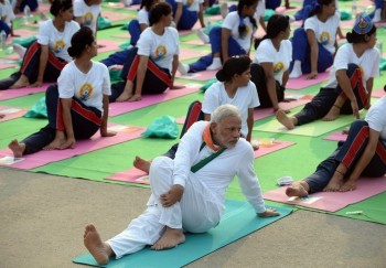 Celebrities at Yoga Day Celebrations - 21 of 23