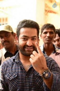 Celebrities Cast Their Votes in GHMC Elections - 2 of 32