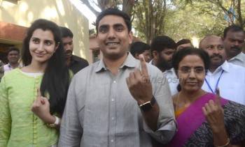 Celebrities Cast Their Votes in GHMC Elections - 3 of 32