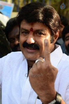 Celebrities Cast Their Votes in GHMC Elections - 6 of 32