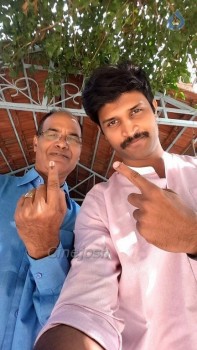 Celebrities Cast Their Votes in GHMC Elections - 10 of 32