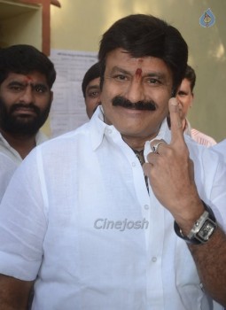 Celebrities Cast Their Votes in GHMC Elections - 11 of 32