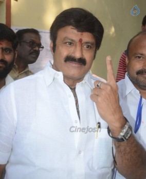 Celebrities Cast Their Votes in GHMC Elections - 12 of 32
