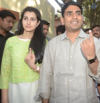 Celebrities Cast Their Votes in GHMC Elections - 13 of 32