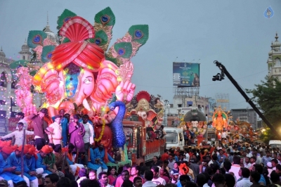 Ganesh Procession in Hyderabad 2017 - 1 of 45