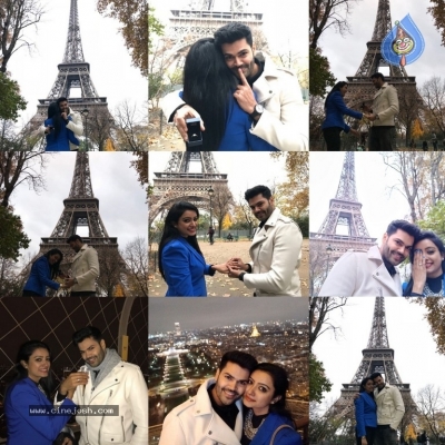 Ganesh Venkatraman And Nisha Krishnan Paris Pictures - 2 of 7