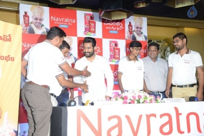 Jr NTR at Navratna Ayurvedic Oil Press Meet - 15 of 21