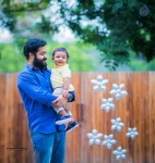 Jr NTR with Son Abhay Ram - 1 of 2