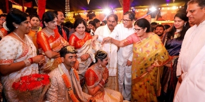 NTV Director Narendra Chowdary Daughter Rachana Wedding - 9 of 10