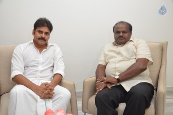 Karnataka ex CM Kumaraswamy Meets Pawan Kalyan  - 1 of 8