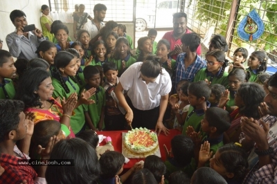 Rakul Birthday Celebrations at Cherish Orphanage Home - 17 of 19