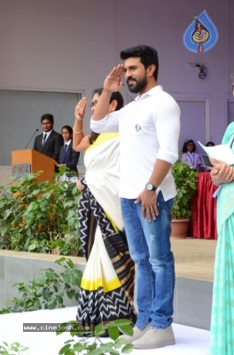 Ram Charan Celebrates Independence Day In Chirec School - 48 of 60
