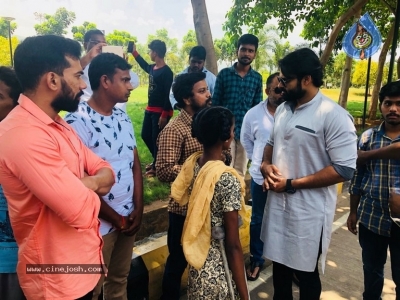 Sai Dharam Tej Meets Cancer Patient Bangaramma - 1 of 5