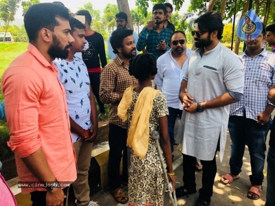 Sai Dharam Tej Meets Cancer Patient Bangaramma - 2 of 5