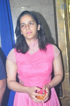 Saina Nehwal Visits Film Nagar Temple - 15 of 38