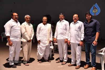 TTDP Leaders Meet Balakrishna On NTR Biopic Movie Sets - 5 of 6