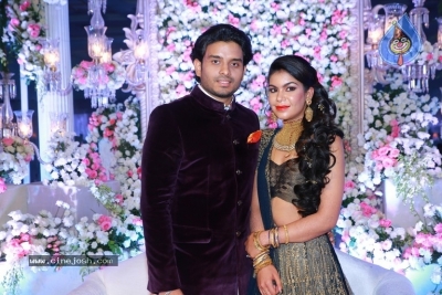 Uday Bhargav And Naga Sabitha Wedding Reception Photos - 32 of 42