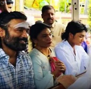 Dhanush Visits Palani Murugan Temple With Family