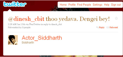 Siddharth - The 'Boothu' Dheerudu