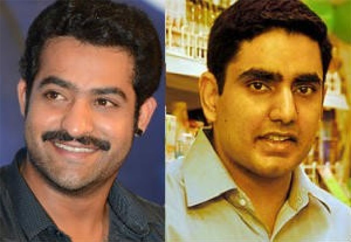 Image result for Nara Lokesh with JR NTR