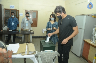 Celebrities cast their Vote GHMC Elections 02 - 43 of 57