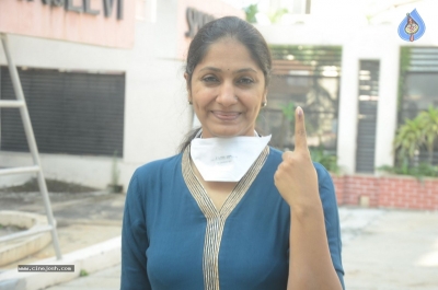 Celebrities cast their Vote GHMC Elections 02 - 47 of 57