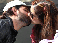 Hrithik's hottest lip-lock in public.