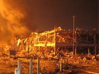 Fire in ginning mill