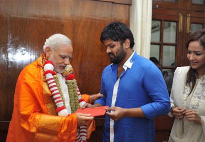 Manchu Family Meets Prime Minister