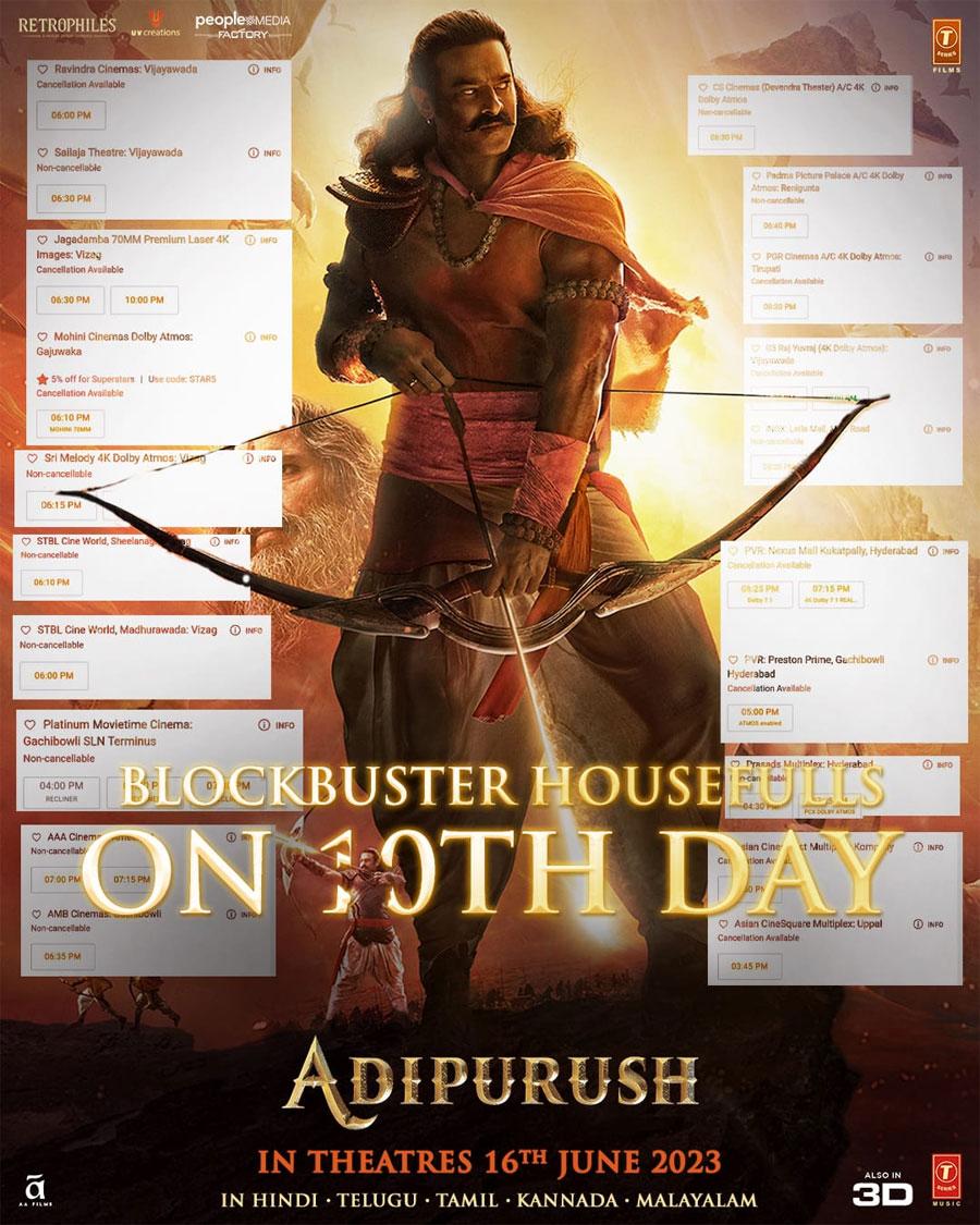 Adipurush continuing with house full boards